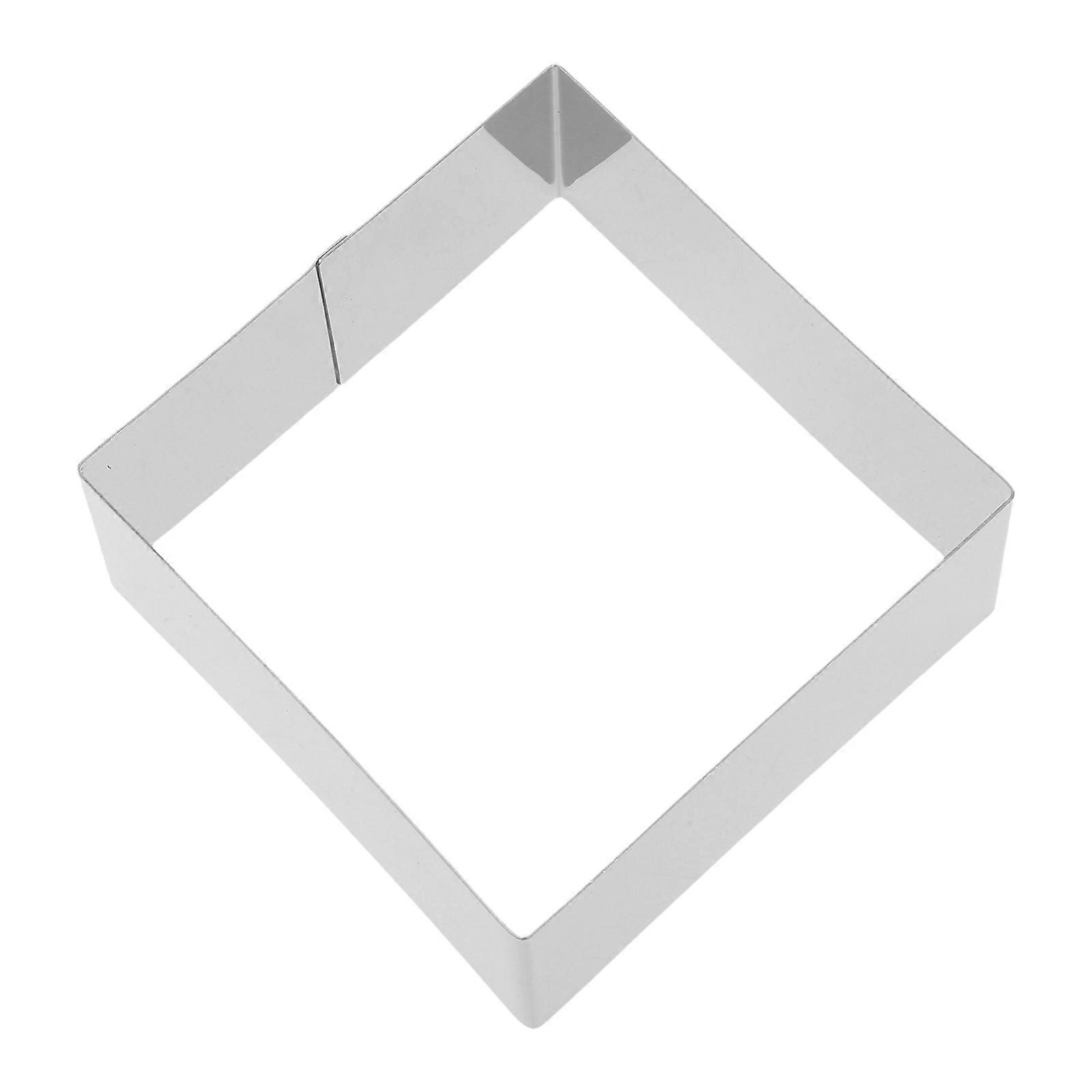 Silver Stainless Steel Square Mousse Ring Cake Ring for Baking