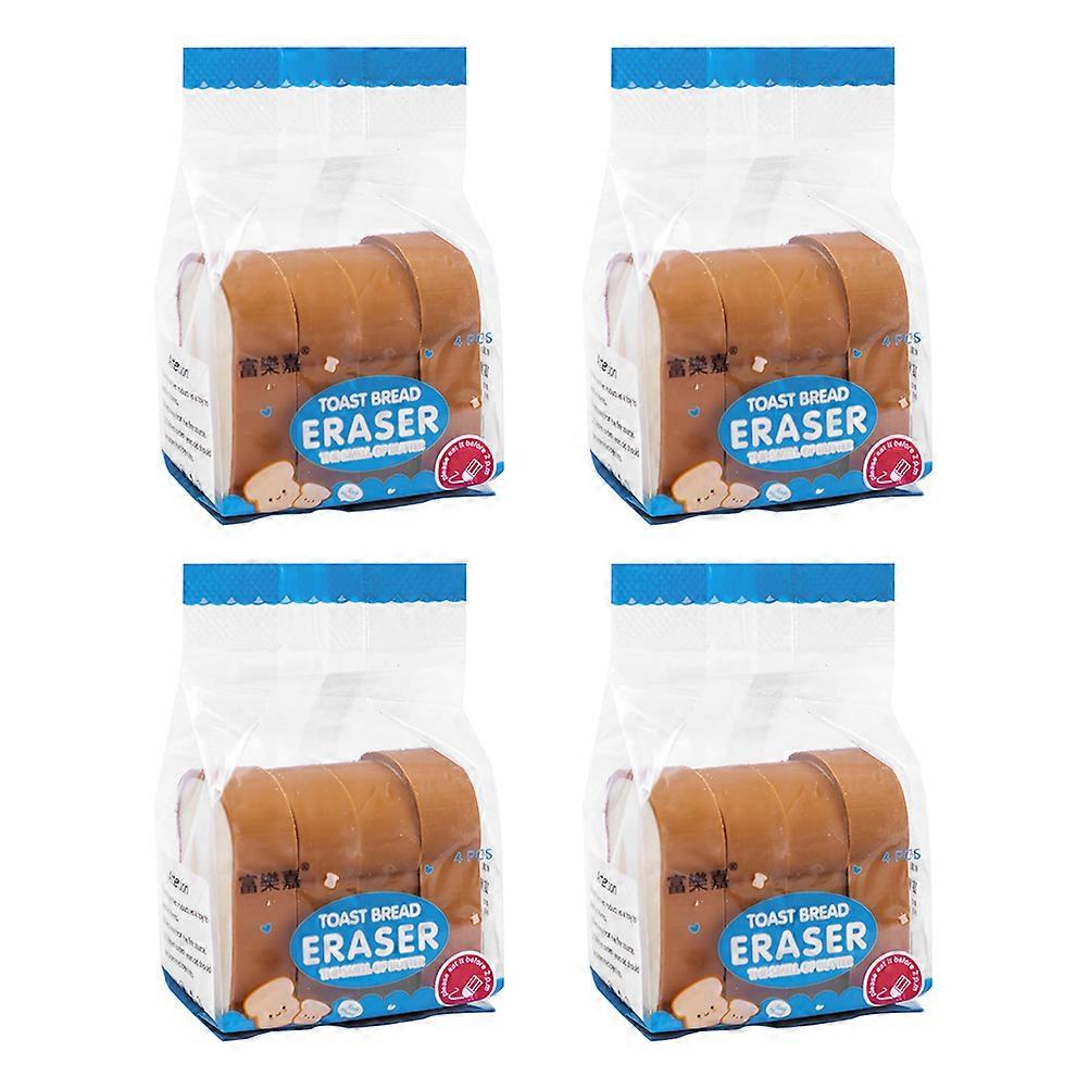 Food Erasers Cartoon Bread Shaped Erasers for Students