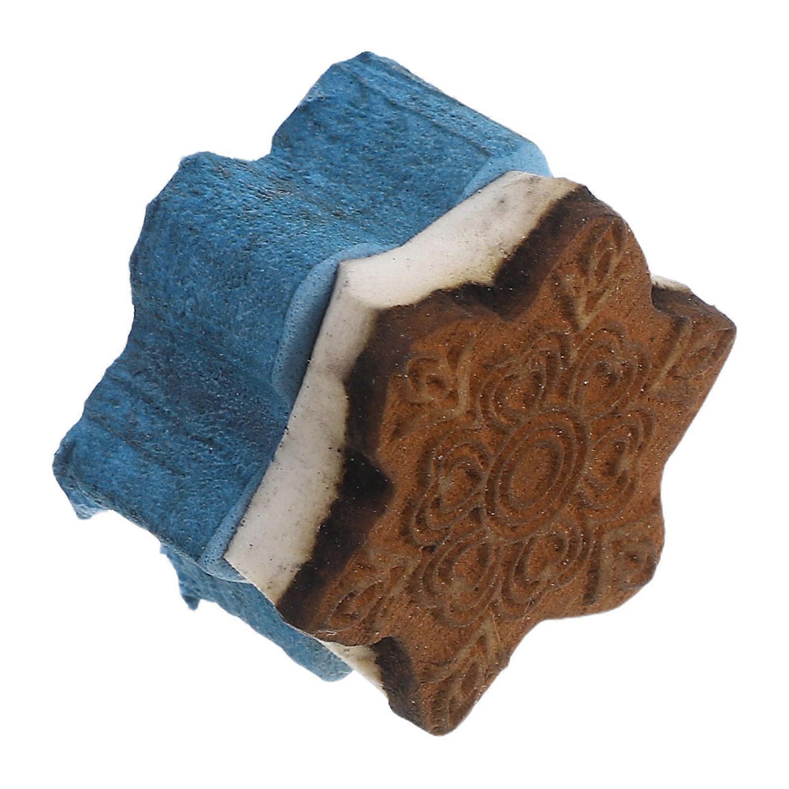 Painting Sponge Clay Stamps for Textured Pottery Art Projects 2Pcs Brown