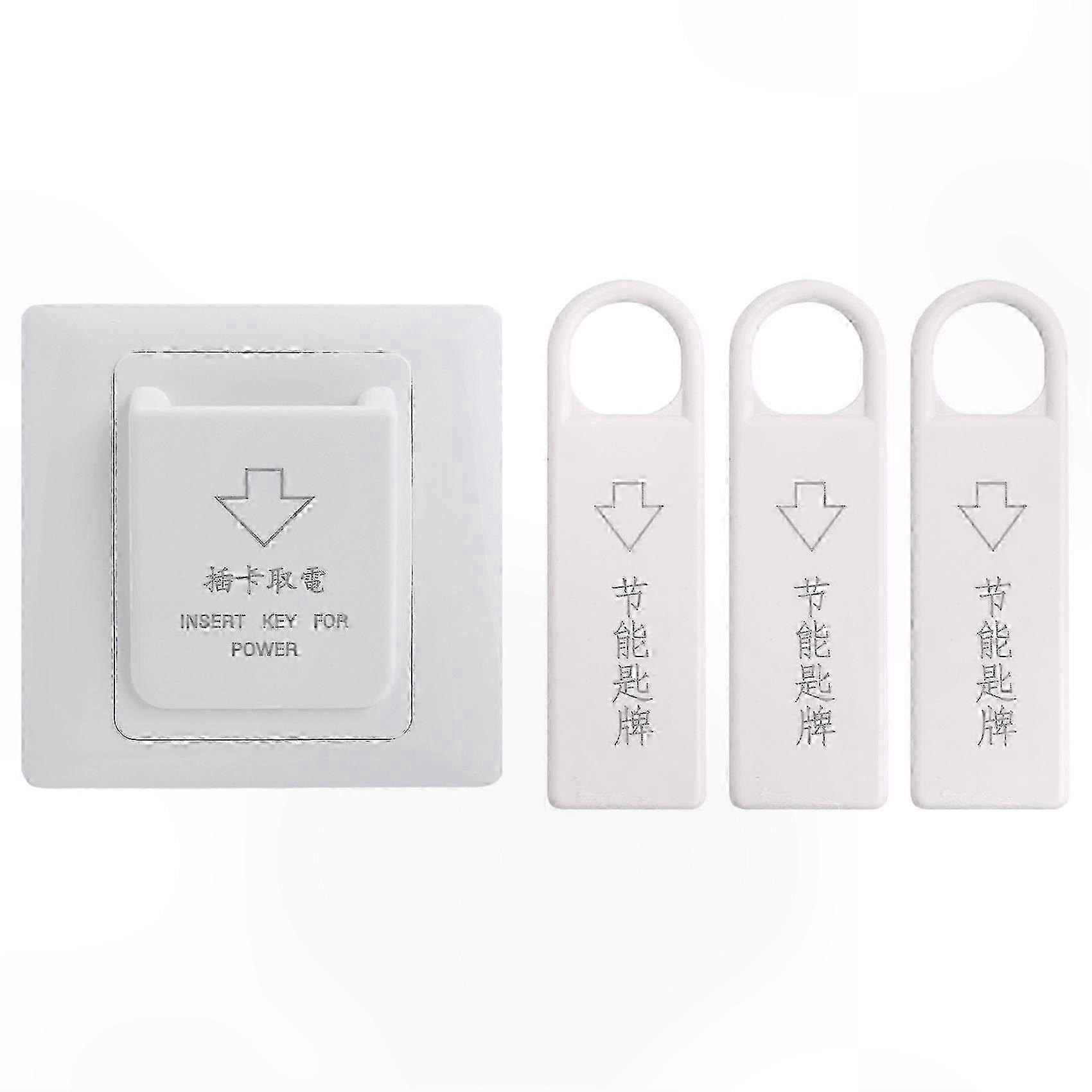 Energy-Saving Magnetic Key Card Switch for Hotel Power Control with 3 Keys