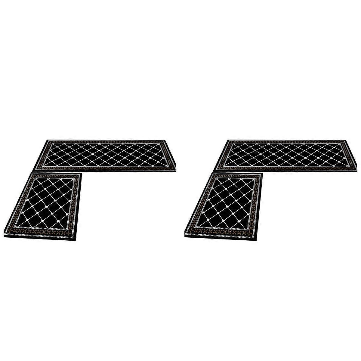 2 Pieces Thick Cushioned Kitchen Floor Mats Set Kitchen Runner Mats