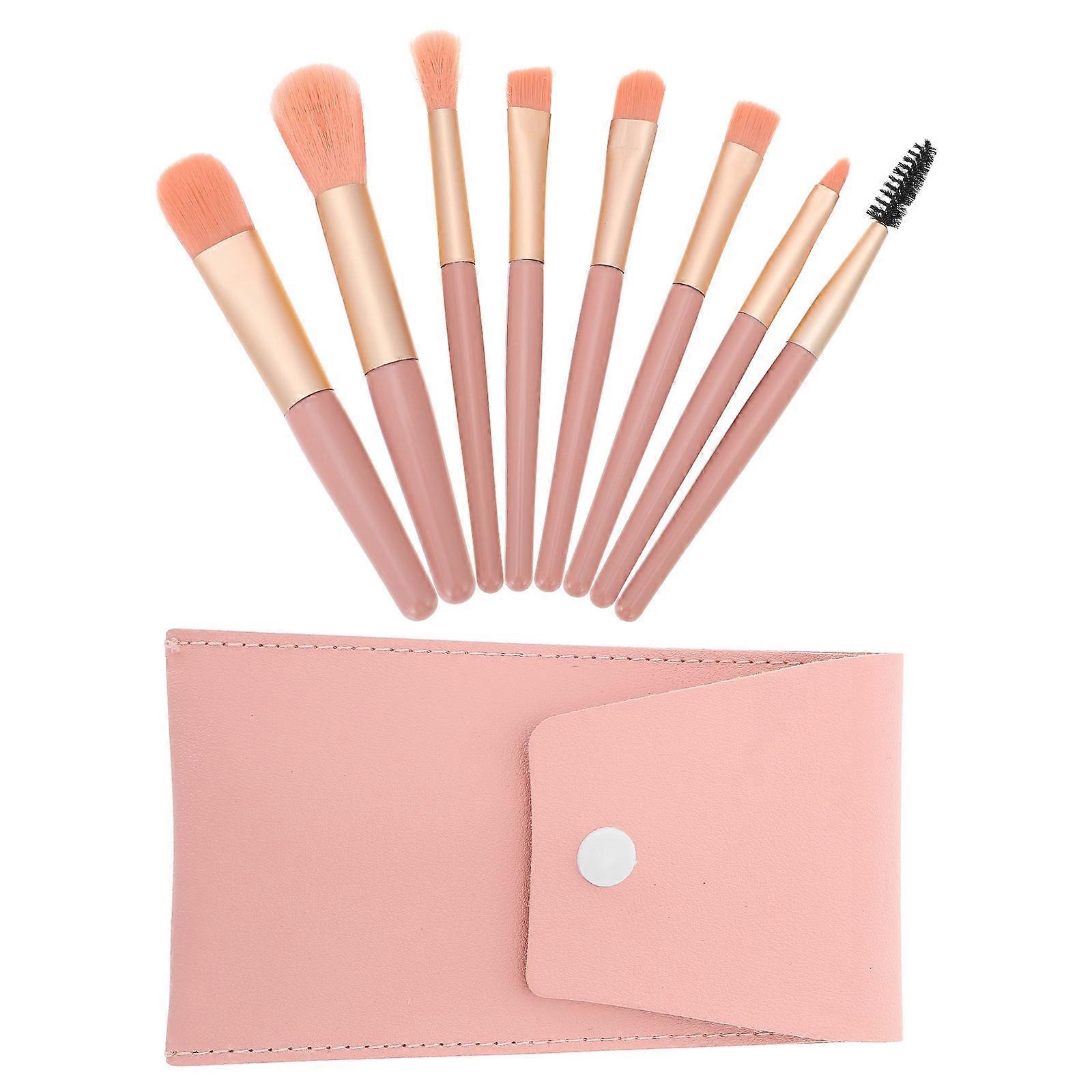 Cosmetic Makeup Brushes Pink Supple Brushes for Eyeshadow 2Sets