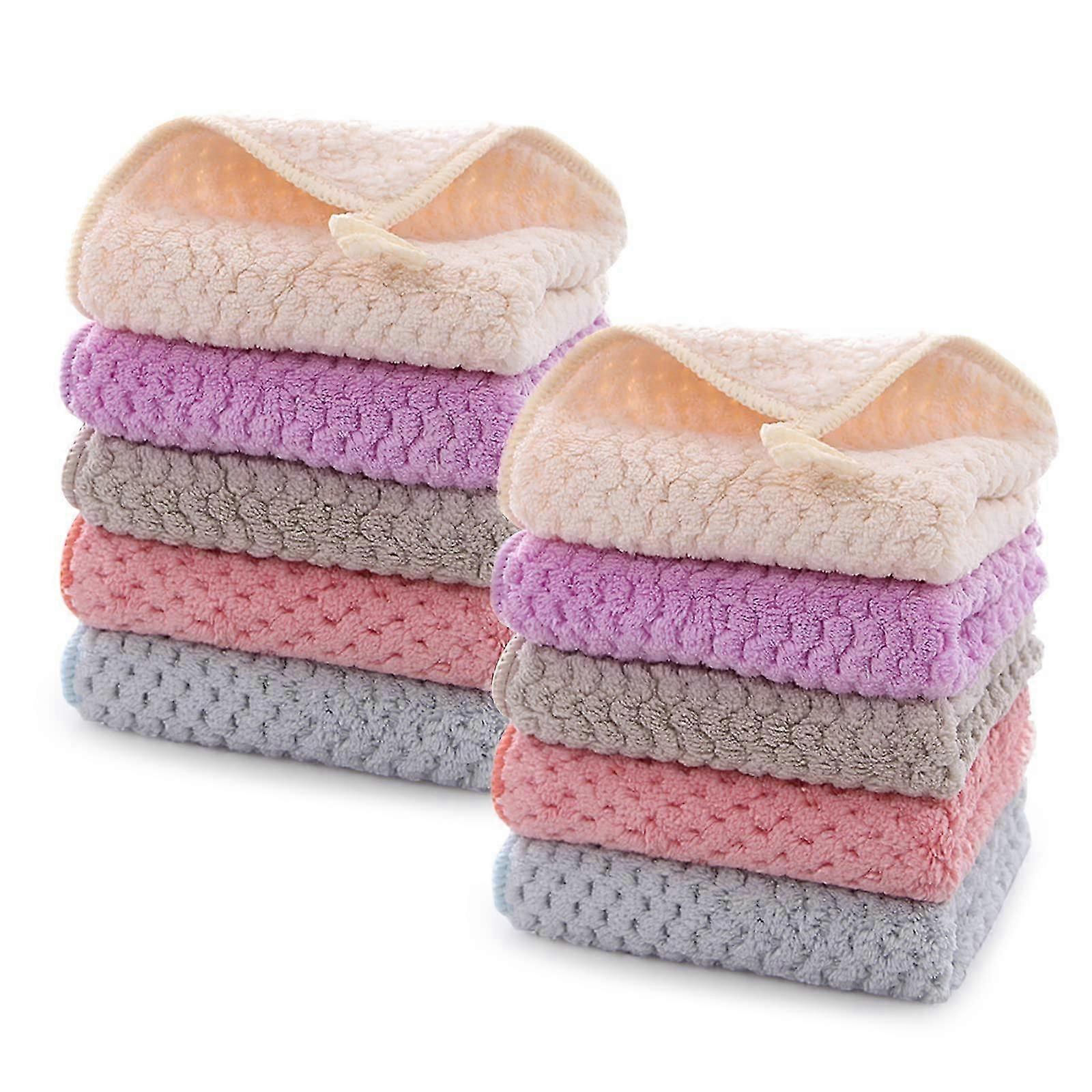 25-26 10 set hand drying towels soft and absorbent quick drying for kitchen