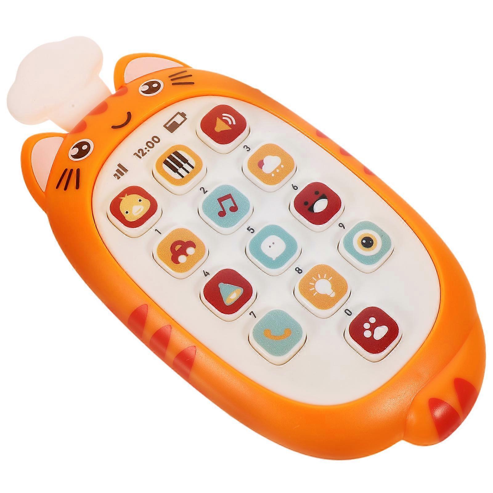 Toy Phone For Infants With LED Lights 14.7X7.1CM Blue Perfect For Learning Activities 1Pack