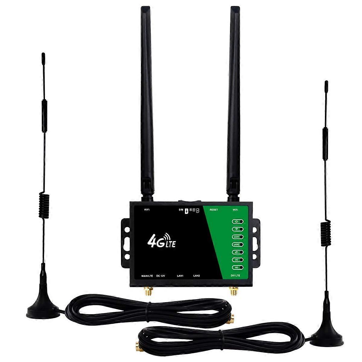 CPE Wifi 4g Industrial Wireless Router,Sim Card Slot,Portable Mobile Access Point,300mbps External Antenna,32 Users EU