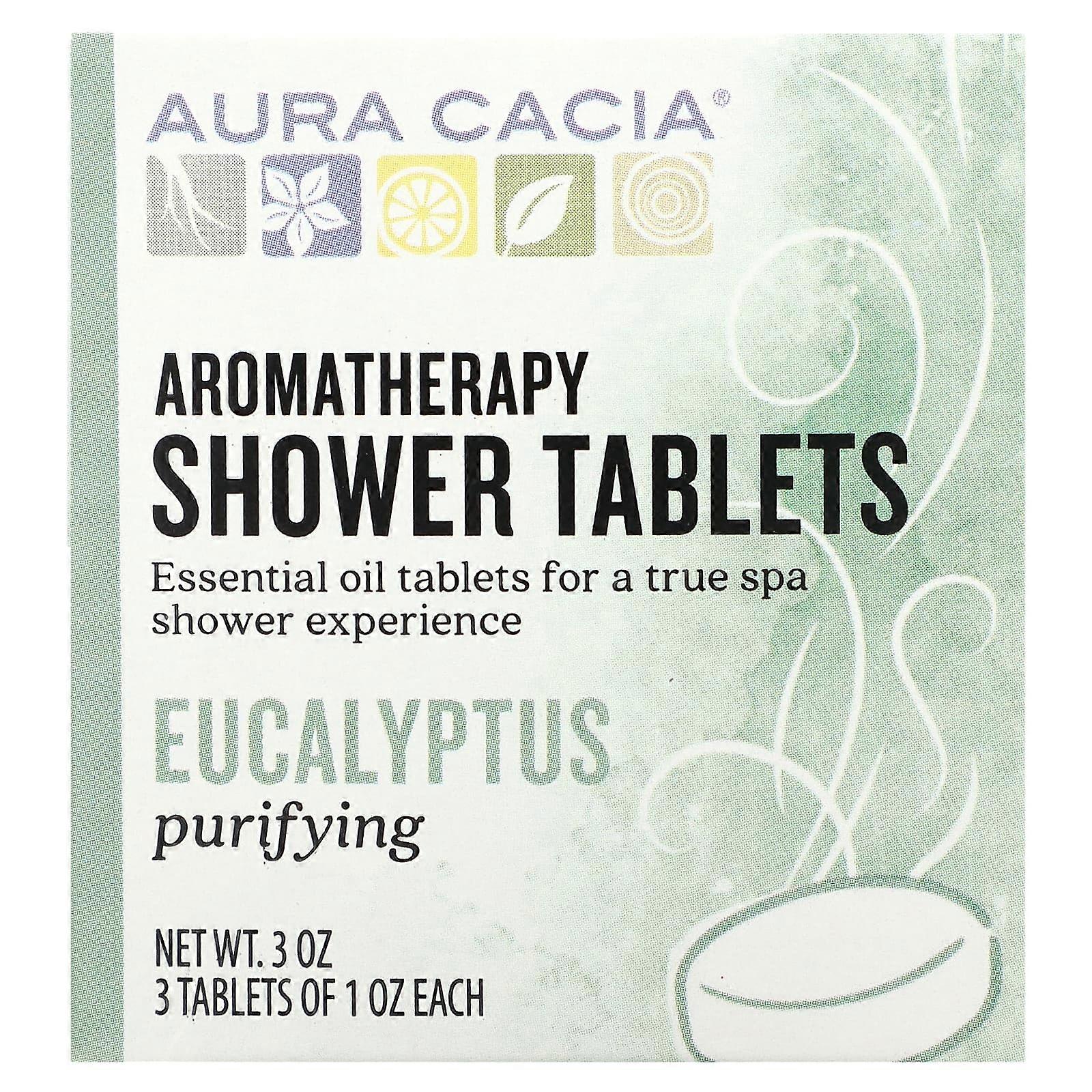 Aromatherapy Shower Tablets,  Eucalyptus, 3 Tablets, 1 oz Each
