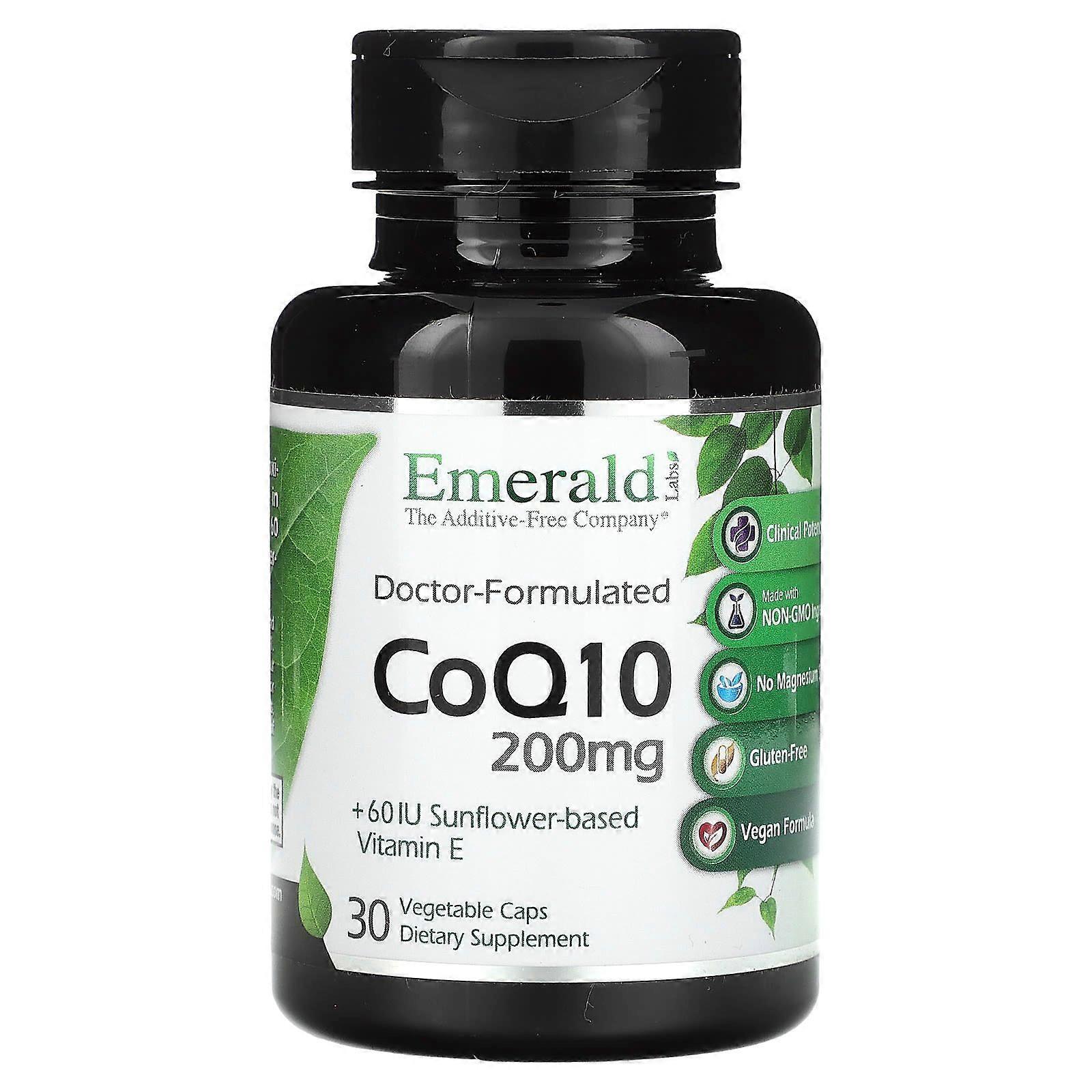 Emerald Laboratories, CoQ10, 200 mg, 30 Vegetable Caps