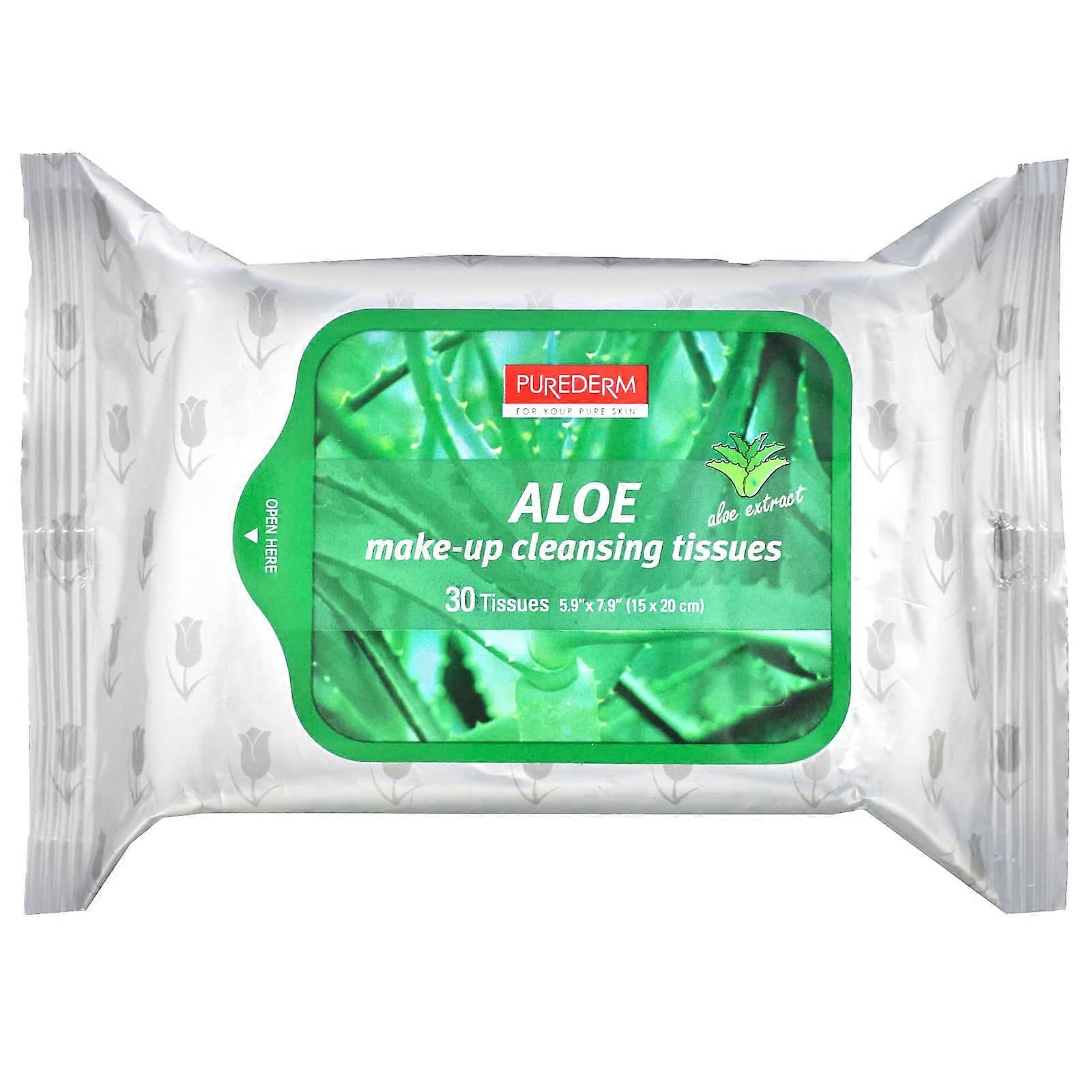 Aloe Make-Up Cleansing Tissues, 30 Tissues
