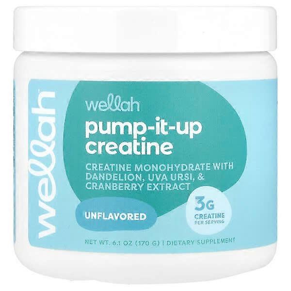 Wellah, Pump-It-Up Creatine, Unflavored, 6.1 oz (170 g)