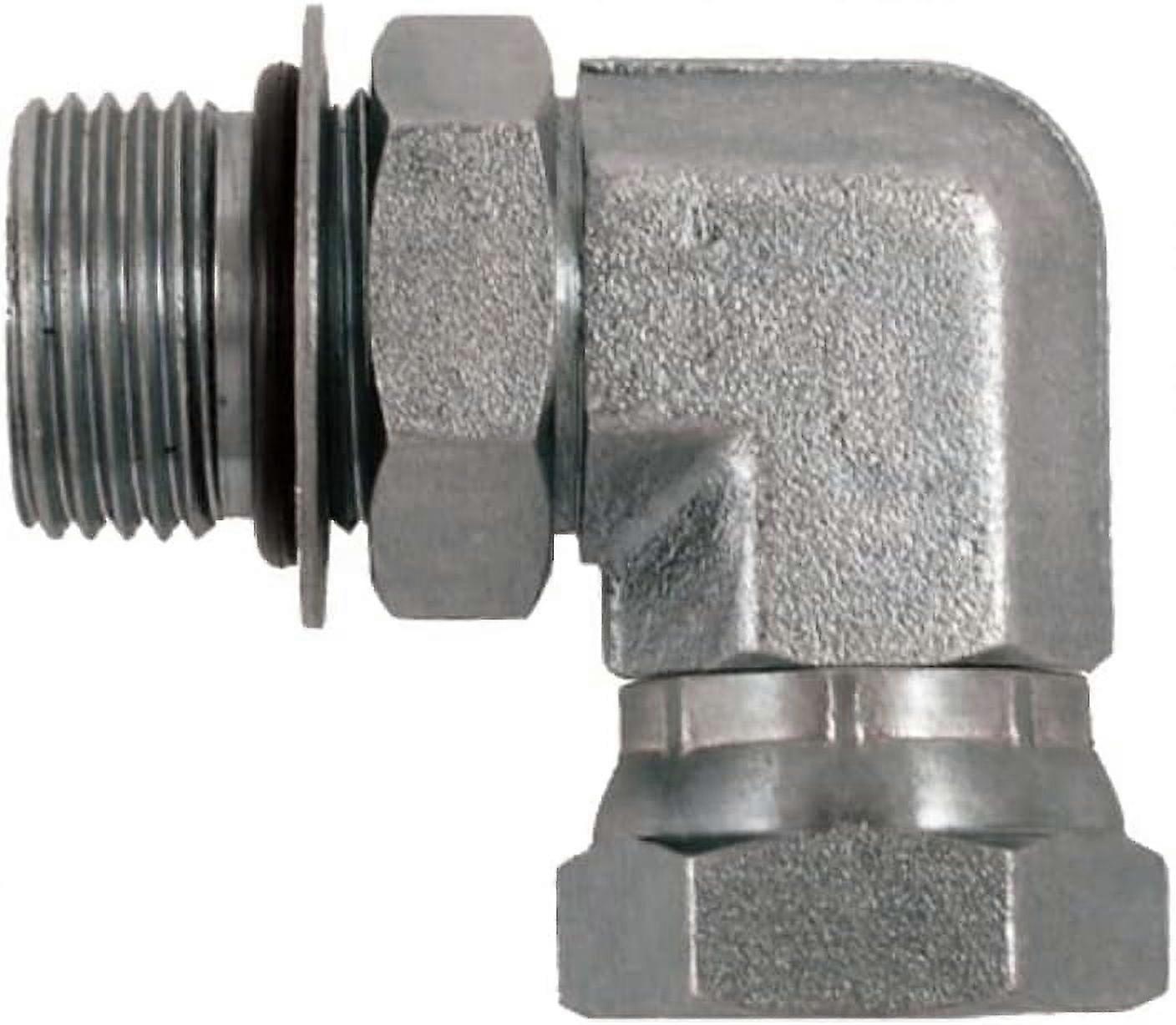 SAE/ORB hann x 1/4" NPSM hunn 90 graders albue-/hjørneforbindelse Hydraulisk sviveladapterkobling | 6901-08-04