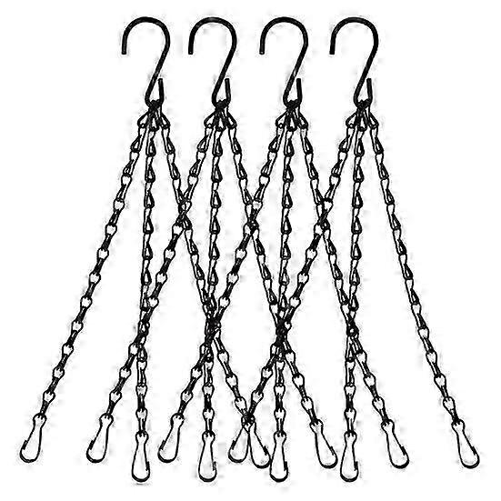 4 kpl/setti kukkakoriripustin kaksoiskoukku rautakukkaruukku korvaava ketjuripustin puutarhatuki