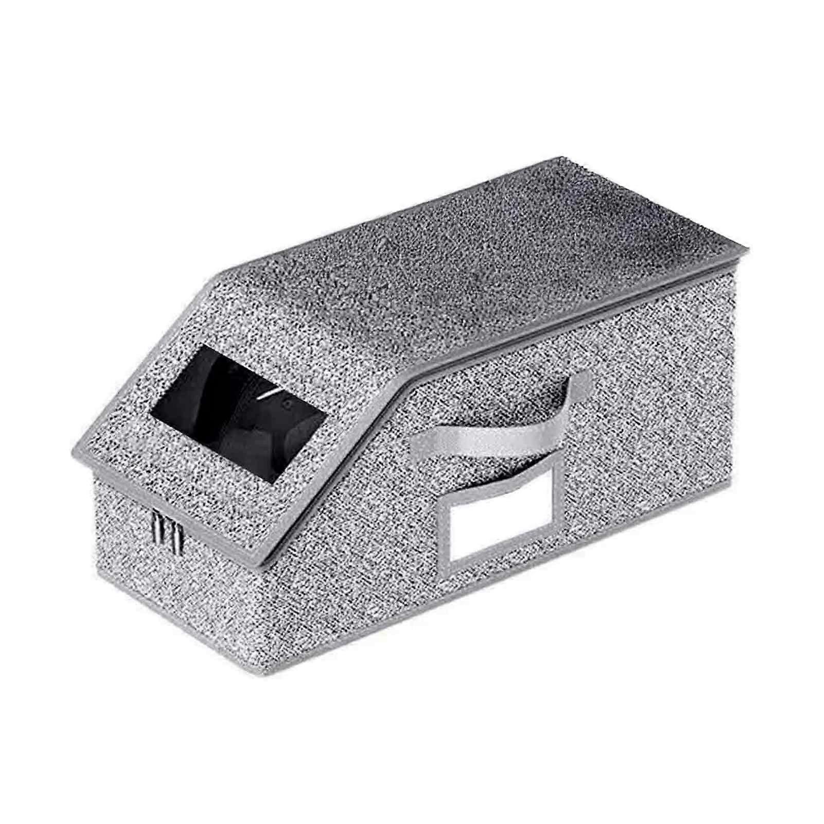 1/2Pcs Hat Storage Box Baseball Cap Organizer with Transparent Window Zipper Closure Dust-proof Stackable Hat Holder Box