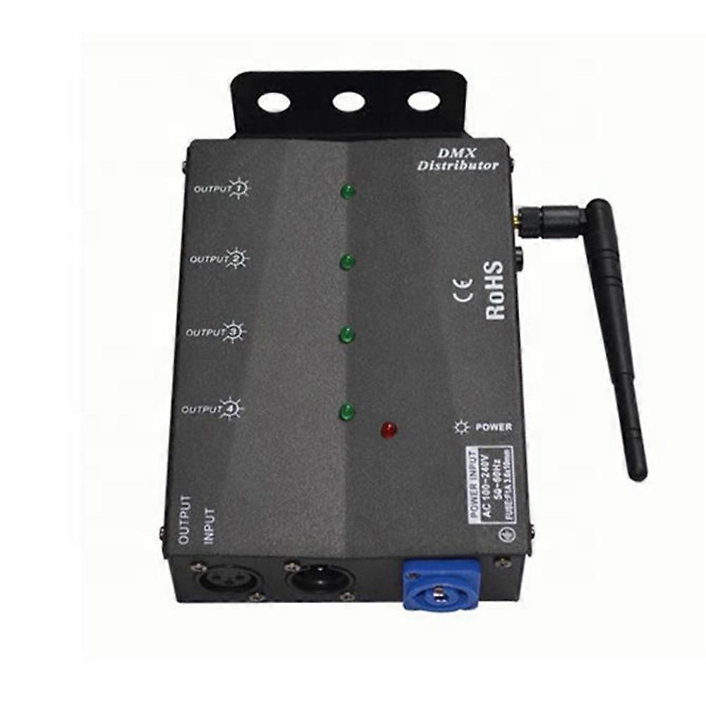 4 Way Wireless Separate DMX512 Splitter Distributor DMX512 EU PLUG