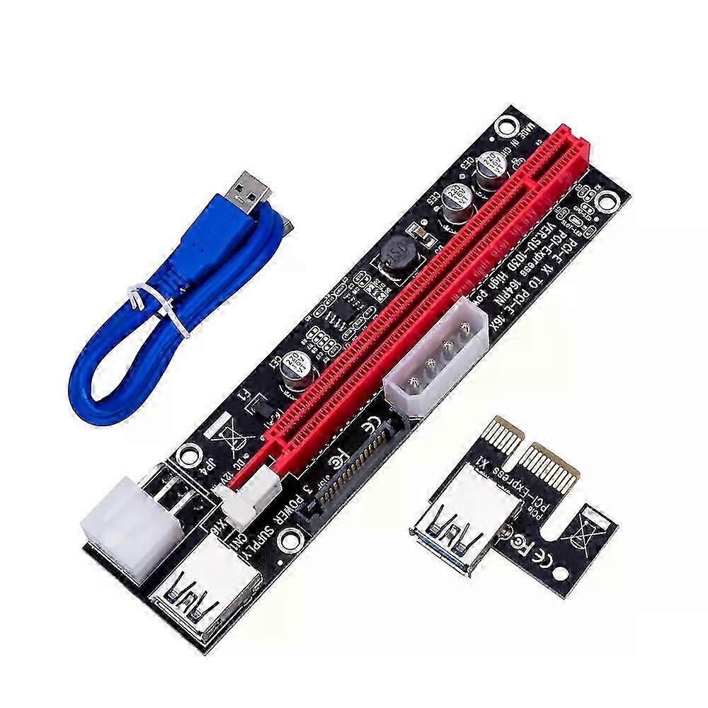 Pci-e Gpu Adapter 60cm 16a Power Supply Stable Gold-plated 6pin Interface For Llinx Win7 8 10 Usb 3.i-e Riser Ver 009s Express