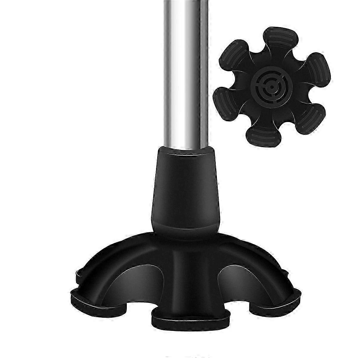 Cane Tips 6 Support Rubber Walking Cane Tips 3/4 Inch , Universal Self-Standing Rubber Cane Tip Cane