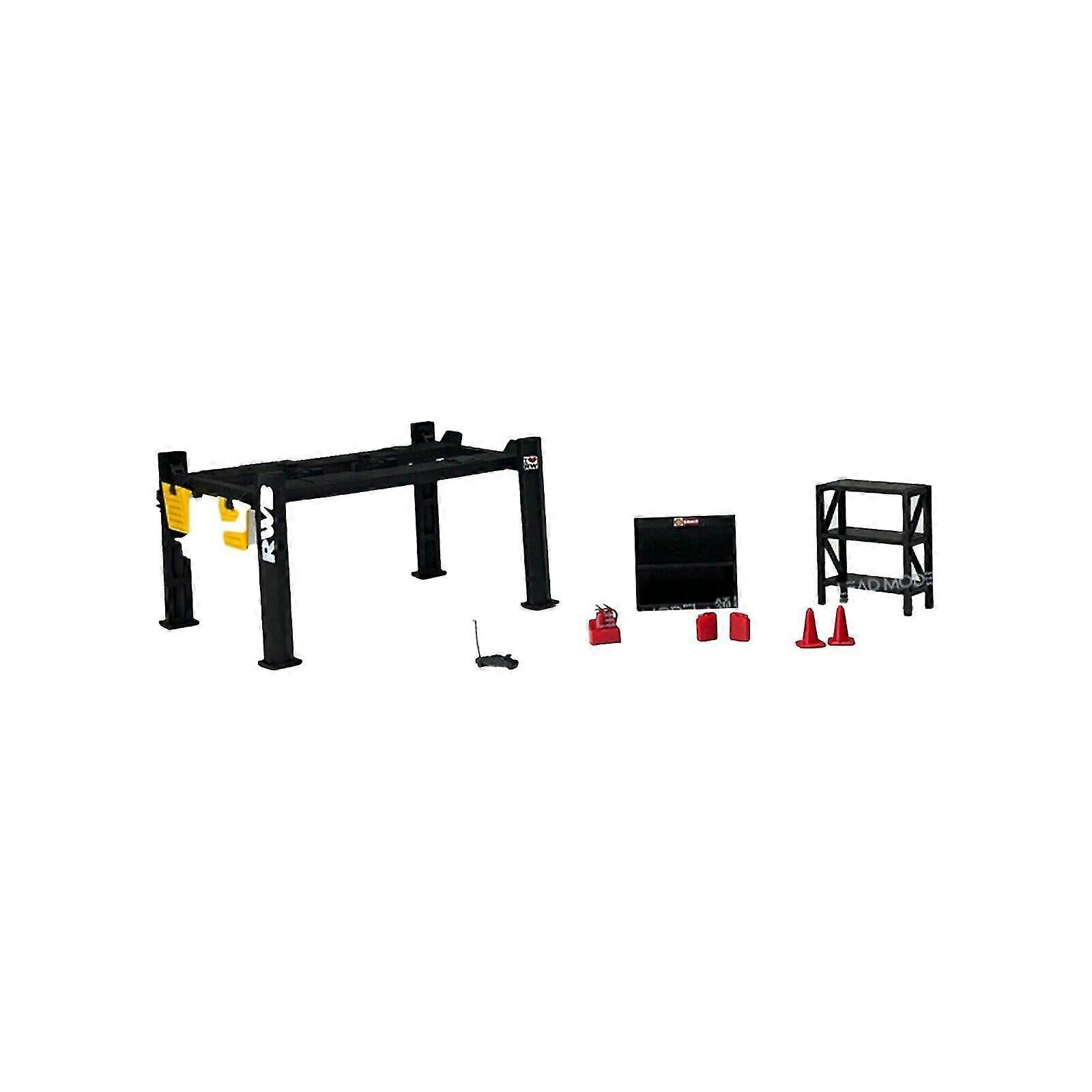 1:64 Diorama Garage Maintenance Tools Set Alloy Die-cast Model 12pcs Car Display Ft