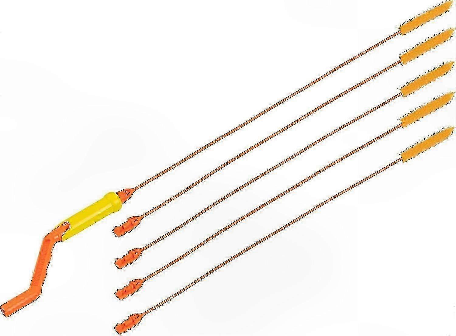 Rotating Handle Drain Cleaner Tool - 25.6 Inch Hair Clog Remover for Sinks with Flexible Snake Design