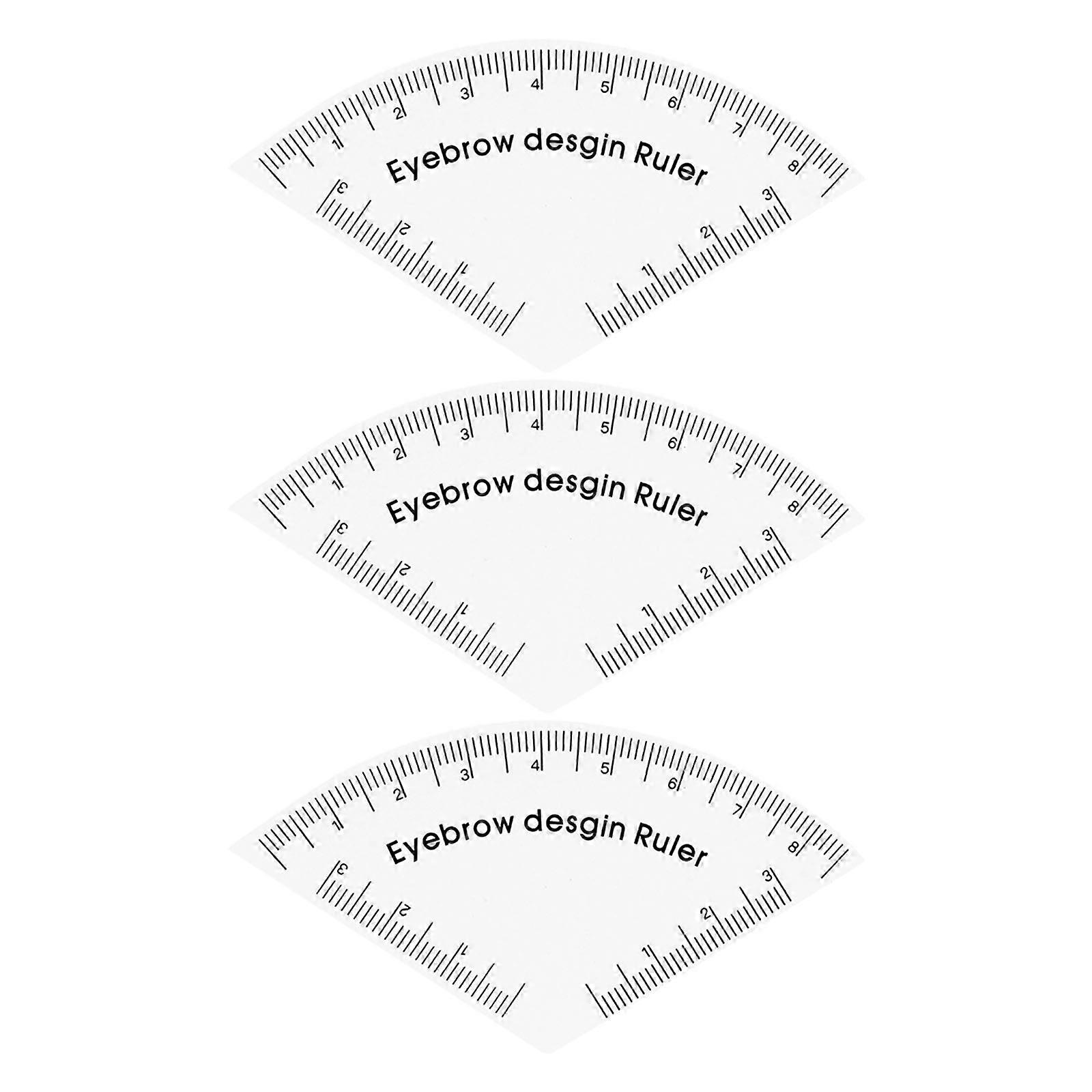 Eyebrow Ruler Adjustable Eyebrow Stencil Brow Tool Finder For Perfectly Balanced Brows For Various Makeup Styles Multicolor