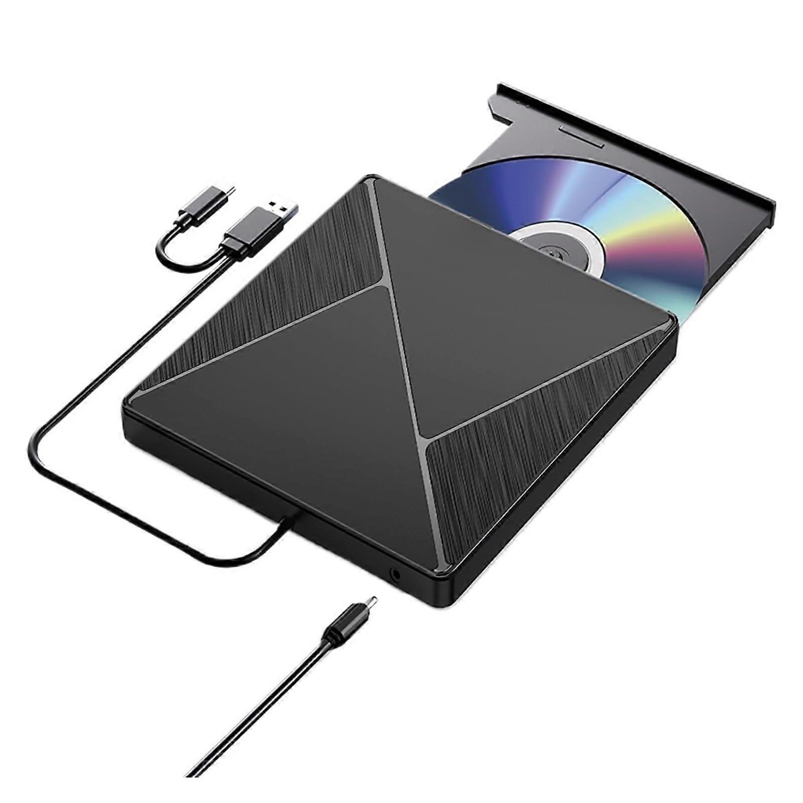 USB External Optical Drive, Laptop DVD Burner, Portable CD/DVD Disc Player, Easy To Use, Style 2