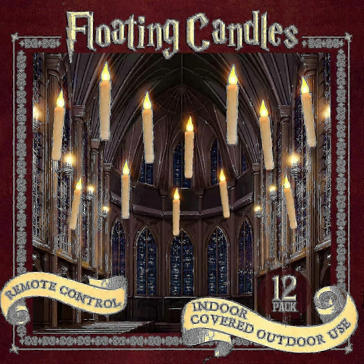 Halloween Decor Floating Led Candles With Remote Control-xinhan