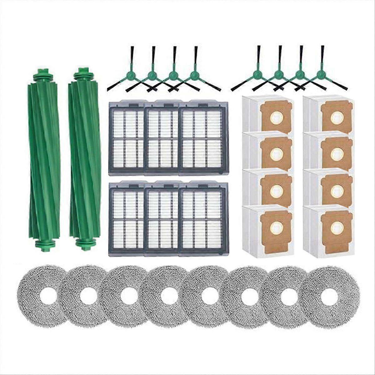 32PCS for Plus 505 Combo / 405 Combo Robot Vacuum Cleaner Brush HEPA Filter Mop Cloth Dust Bag Spar