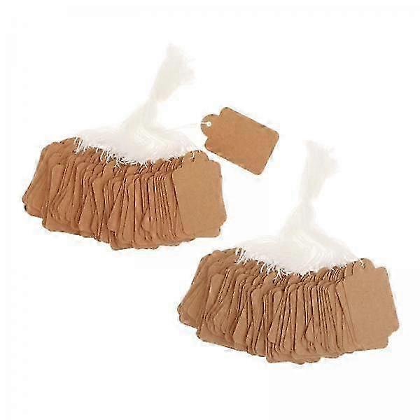 100 writable price tags with cord 2x pack