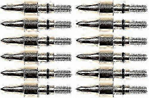 12-Pack 100g Broad Tip Arrowheads for Hunting Practice