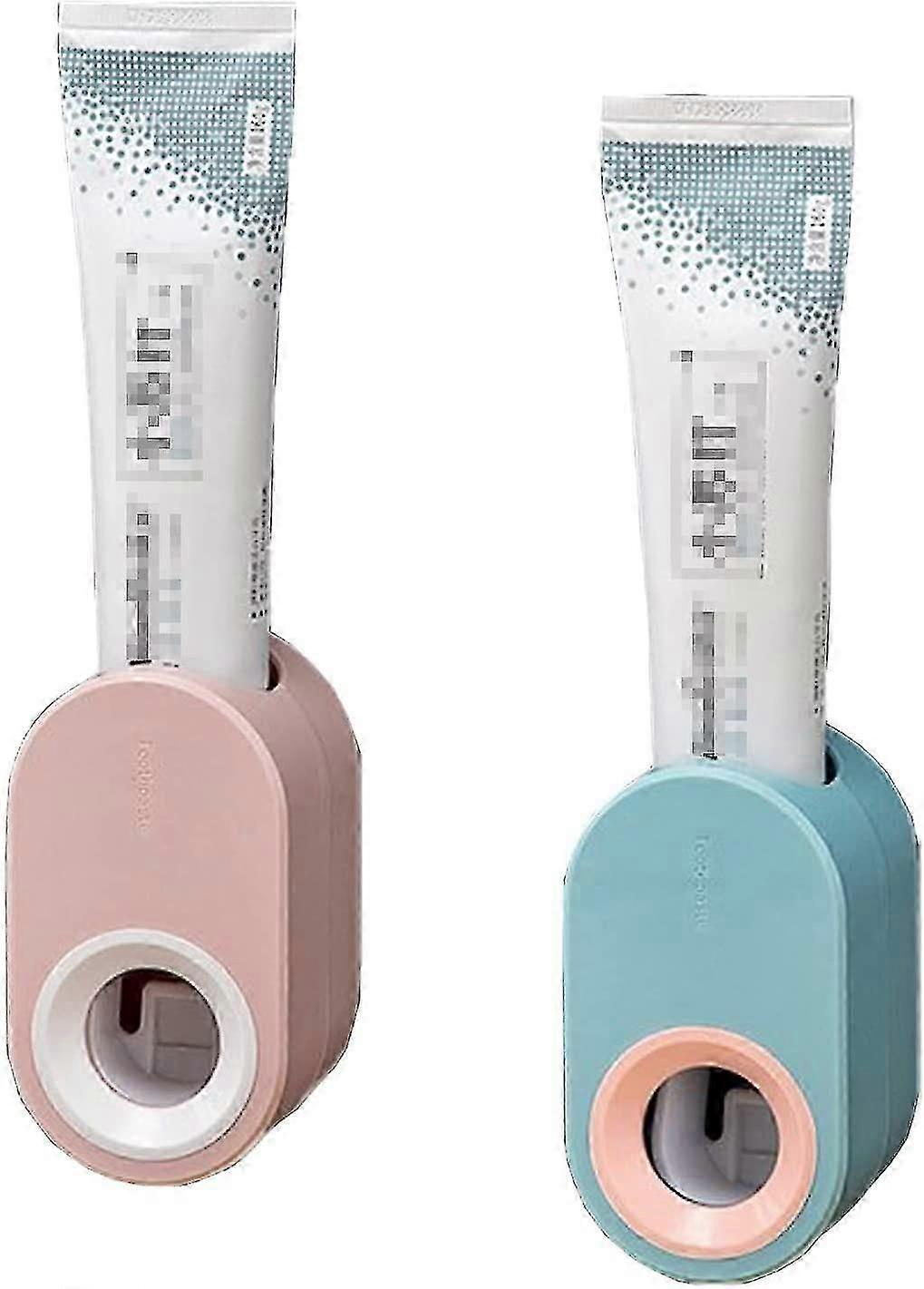 2Pcs Wall Mounted Automatic Toothpaste Dispenser, Automatic Toothpaste Squeezer, Multifunctional Wal