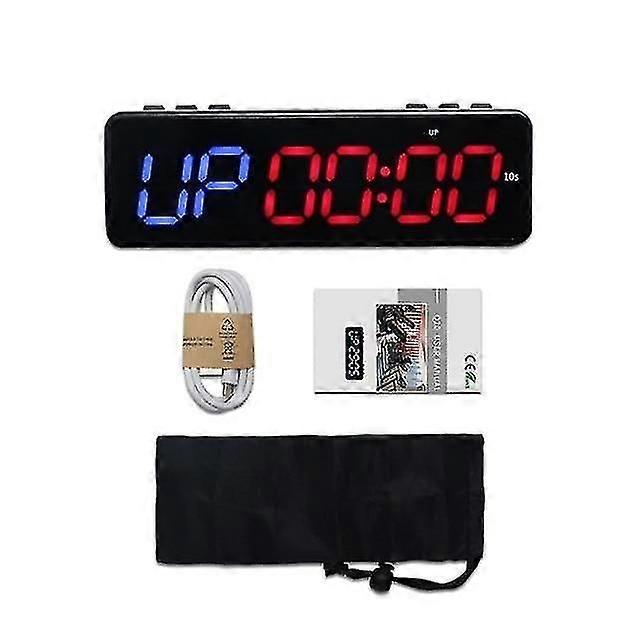 1 Inch Wireless Bluetooth Control Timer Stopwatch,led Fitness Timer (blue)