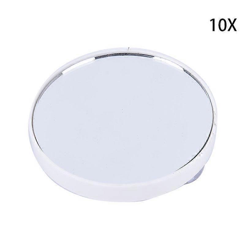 Portable 5X 10X Magnifying Cosmetic Circular Mirror With Two Suction Cups