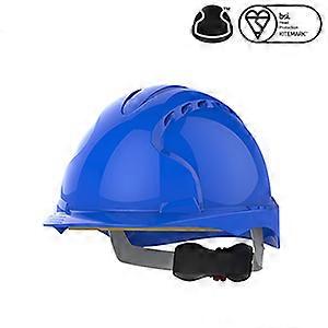 JSP AJF170-000-500 EVO 3 C+ Vented Wheel Ratchet Helmet Blue