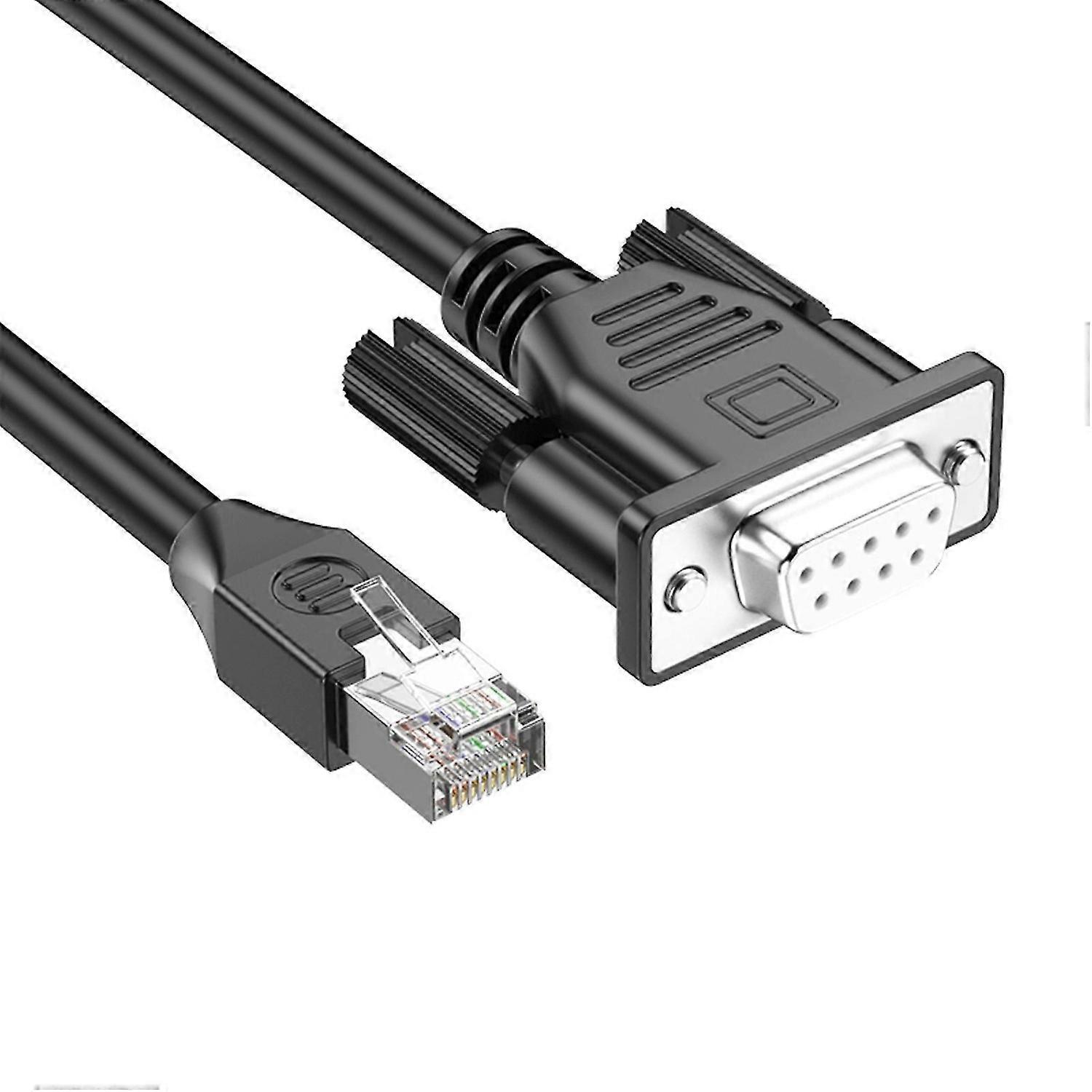 Professional Grade Extension Cable for Networking Device Management with Male RJ45 to Male/Female DB9 RS232 Designing