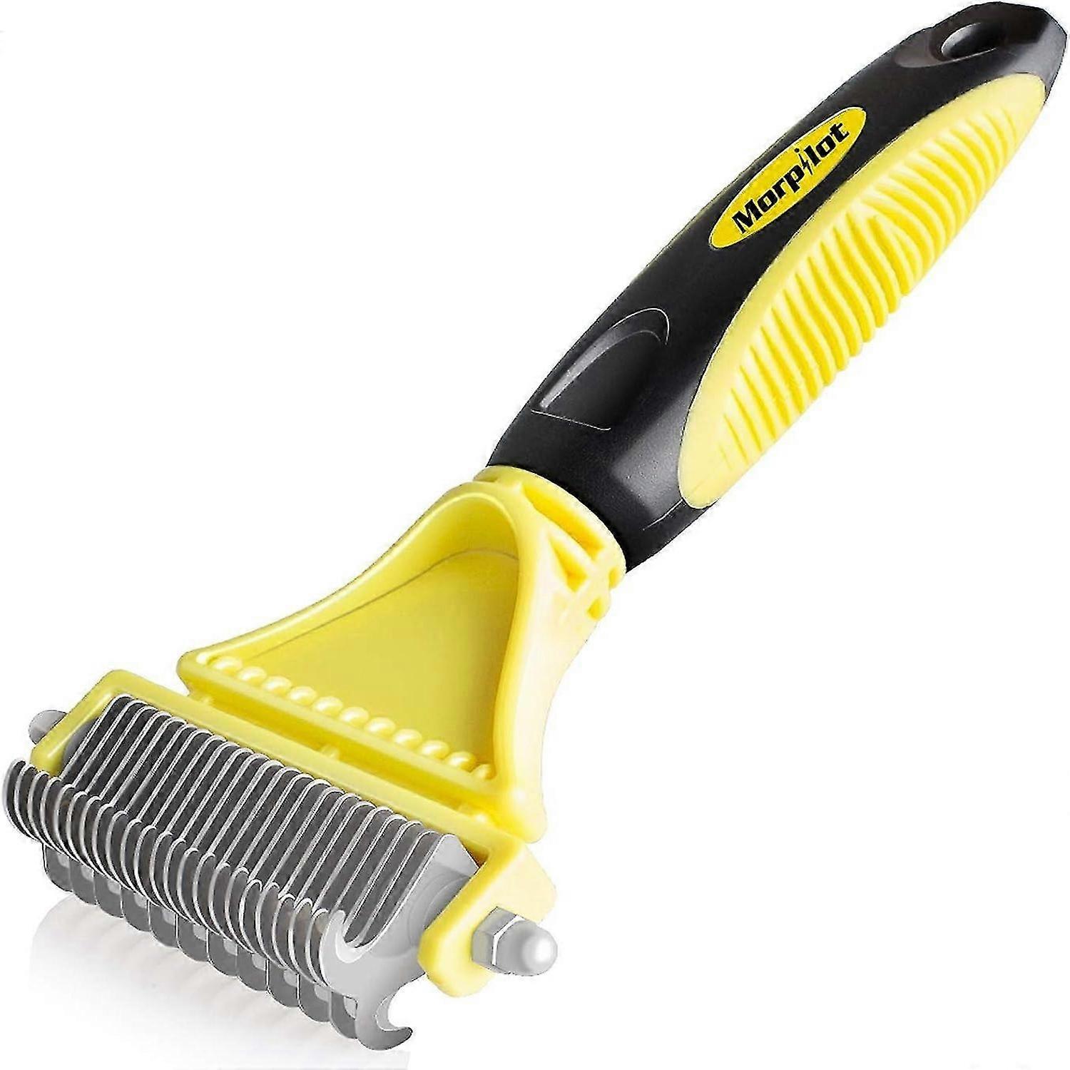 מברשת כלבים Morpilot מברשת חתולים, מסרק התרת קשרים מקצועי לכלבים ומברשת שיער ארוך לכלבים, מגרפת טיפוח לכלבים וחתולים מפחיתה ביעילות את נשירת השיער