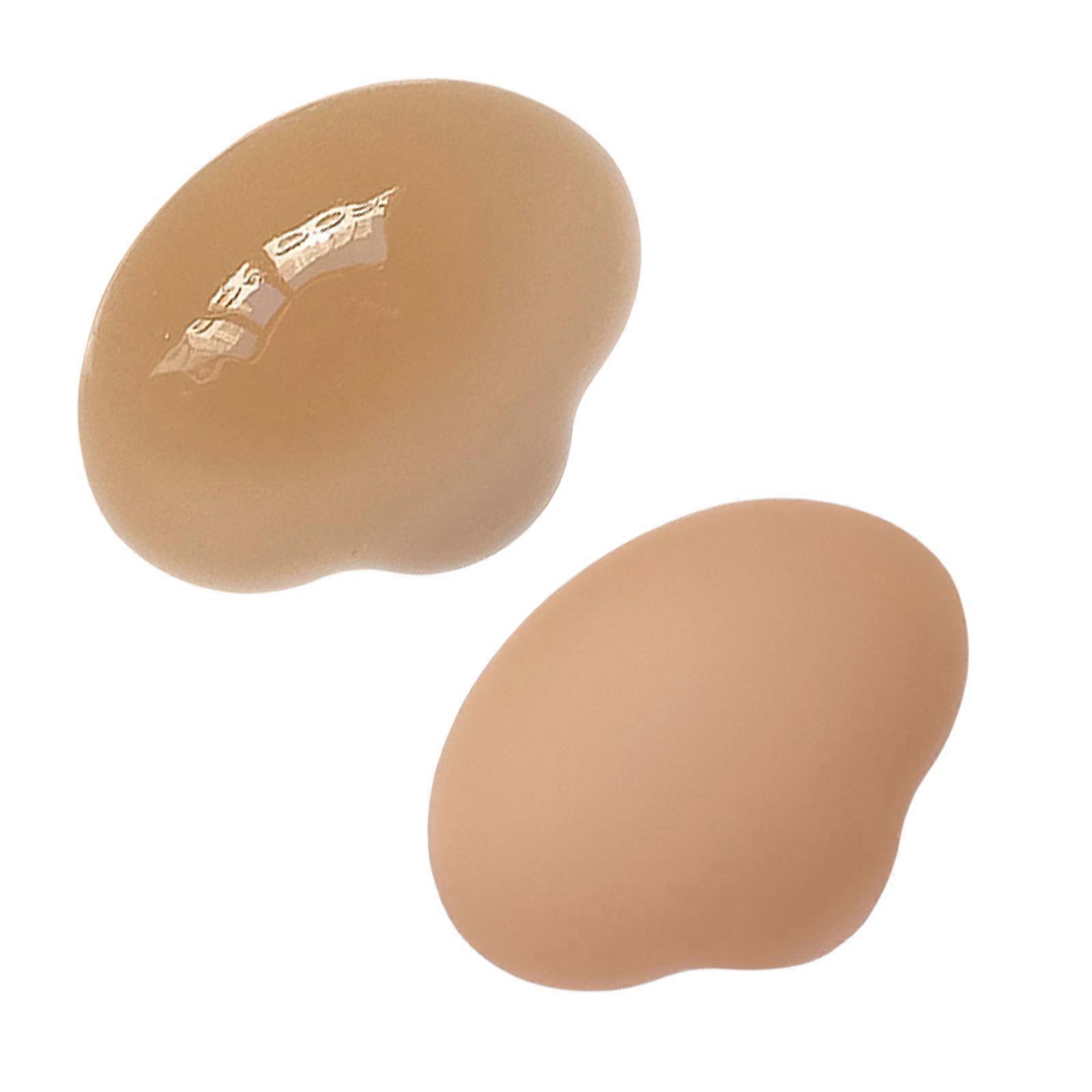 Soutiens-gorge collants pour femmes Push Up Soutiens-gorge invisibles adhésifs Soutiens-gorge sans dos sans bretelles pour gros seins Réutilisable Breast Lift Tape marron foncé
