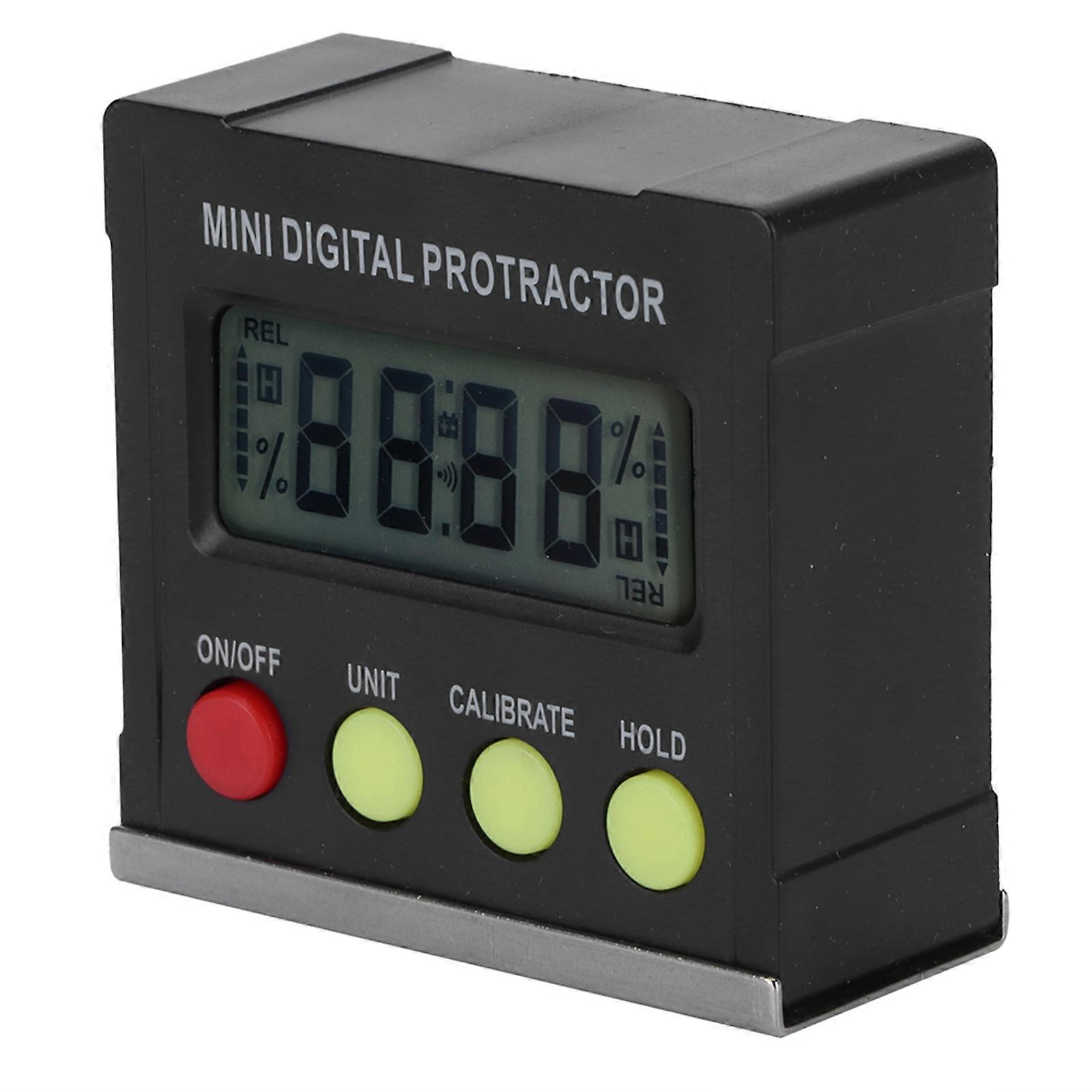 360 Degree Mini Digital Protractor Inclinometer Electronic Level Magnetic Base Measuring Tool