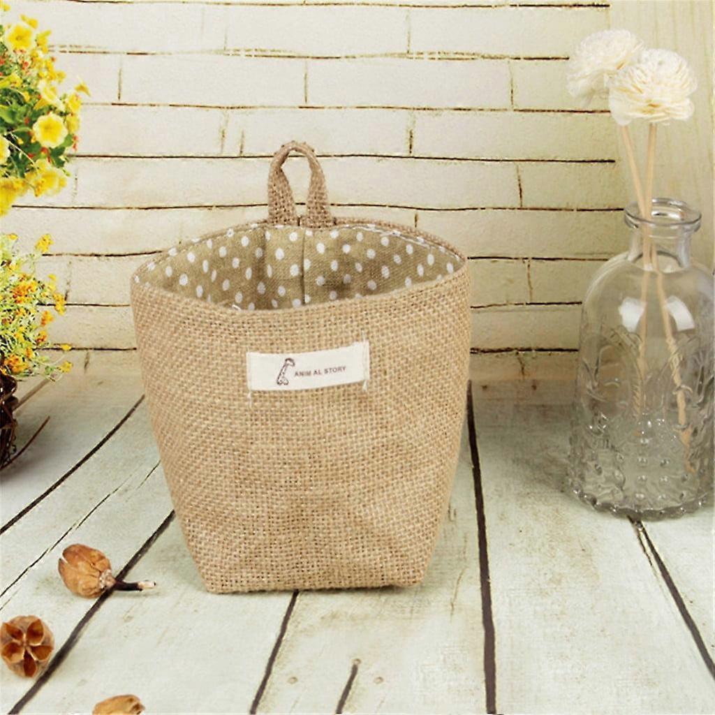 YiFudd Desktop Storage Box Container Bedside Cabinet Storage Bag Pocket Box Flower Pot