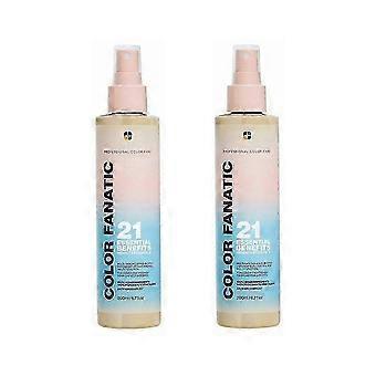 e Color Fanatic Multi-Tasking Leave-In Hair Spray for Color-Treated Hair, Leave-In Heat Protectant Treatment, Sulfate-Free & Vegan, 200M