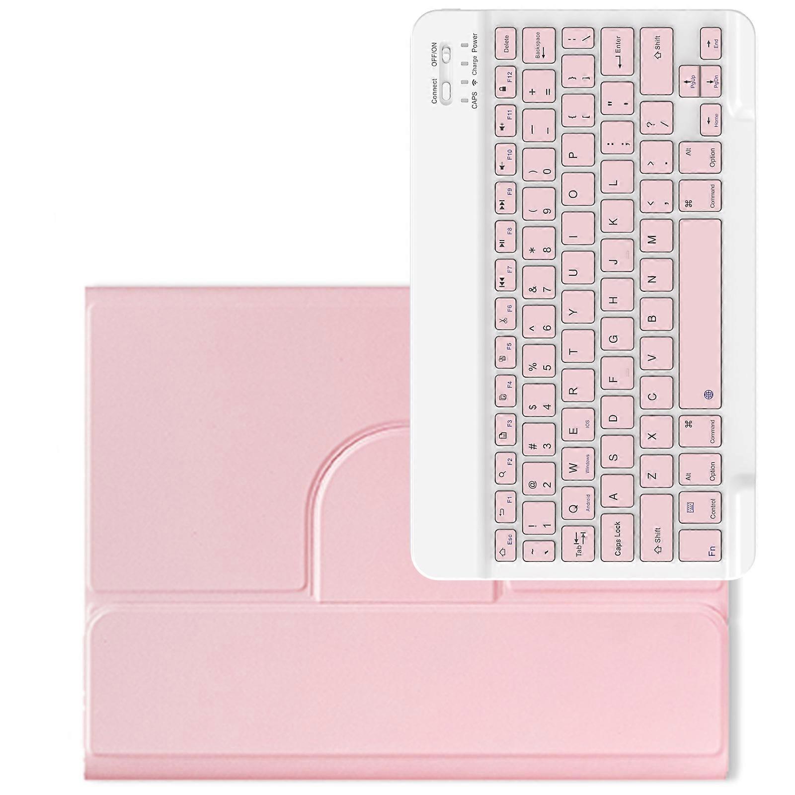 Stylishs Keyboard Case Cover for 10.2" 9th 8th 7th 2019 2020 Generation Tablet Perfect for Work and Study Easy to Type  Pink