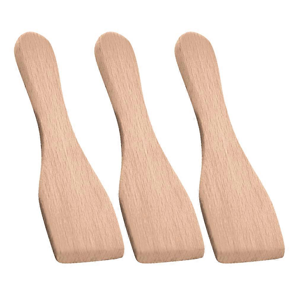 Wood Pizza Spatula Small Wooden Spatula for Butter Use 3Pcs Set