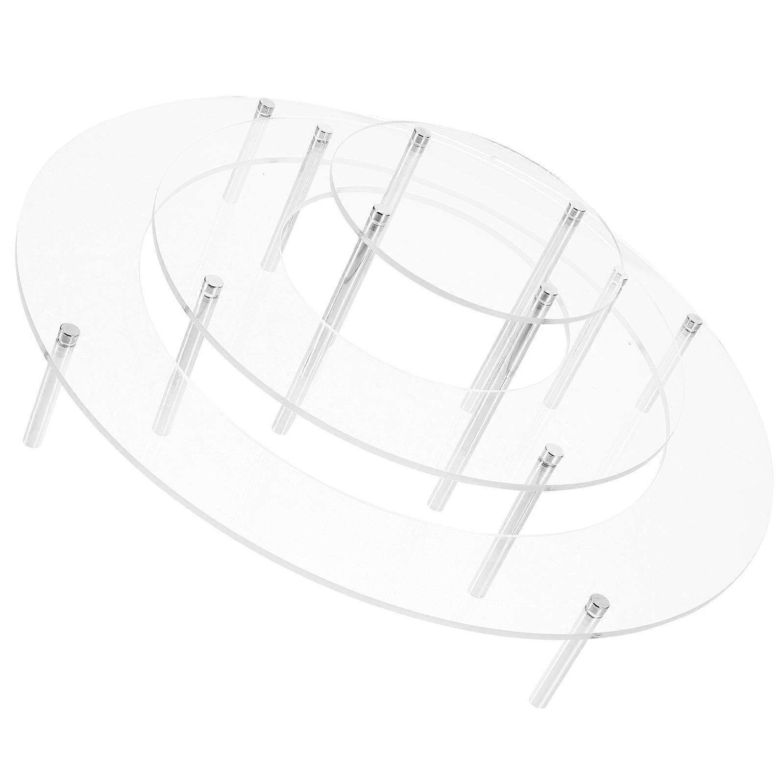 Clear Cake Display Stand Ideal For Dessert Table Setup Suitable For Celebrations 1 Set