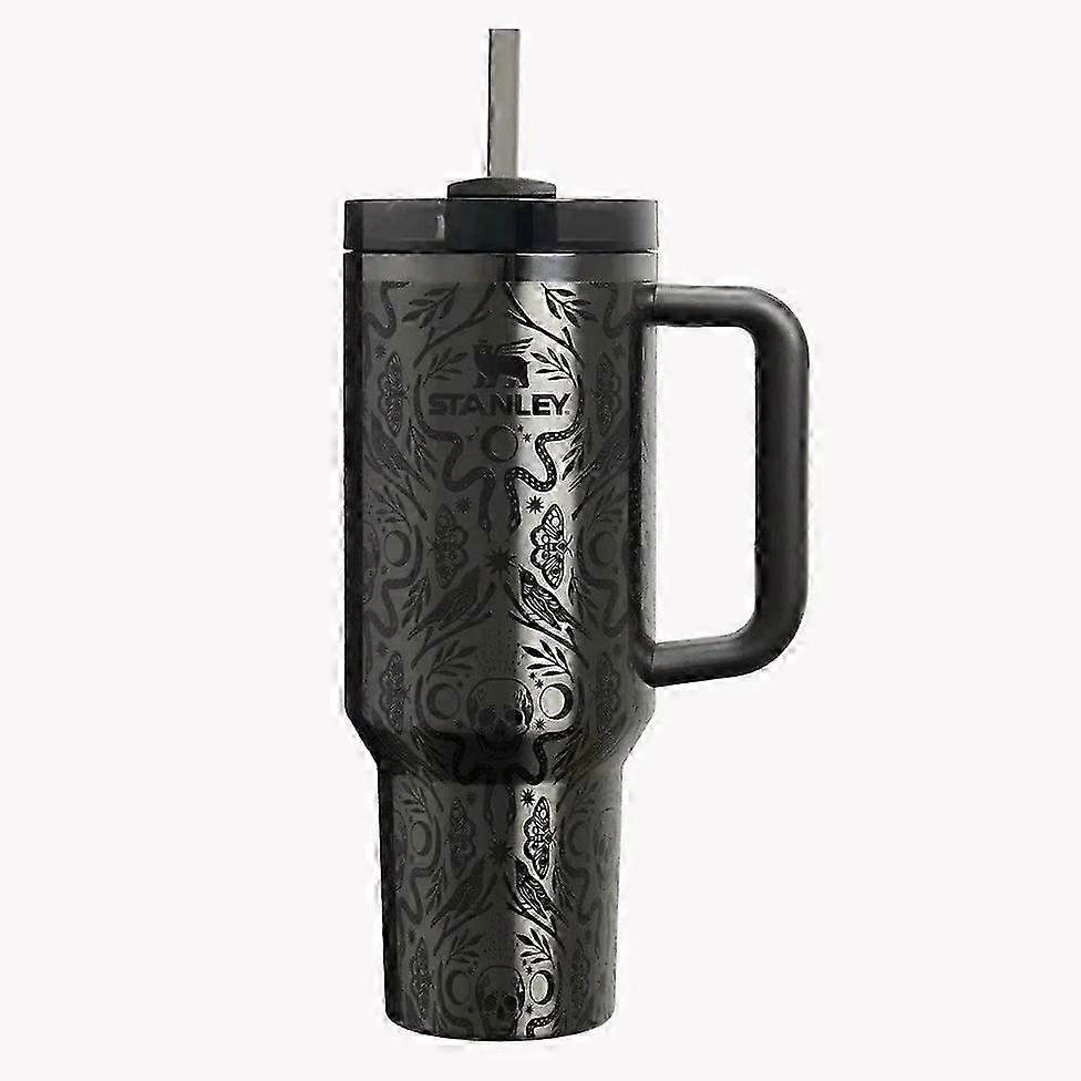 Stanley Quencher H2.0 Flowstate Tumbler 40Oz Halloween Deadly Damask w dłoni