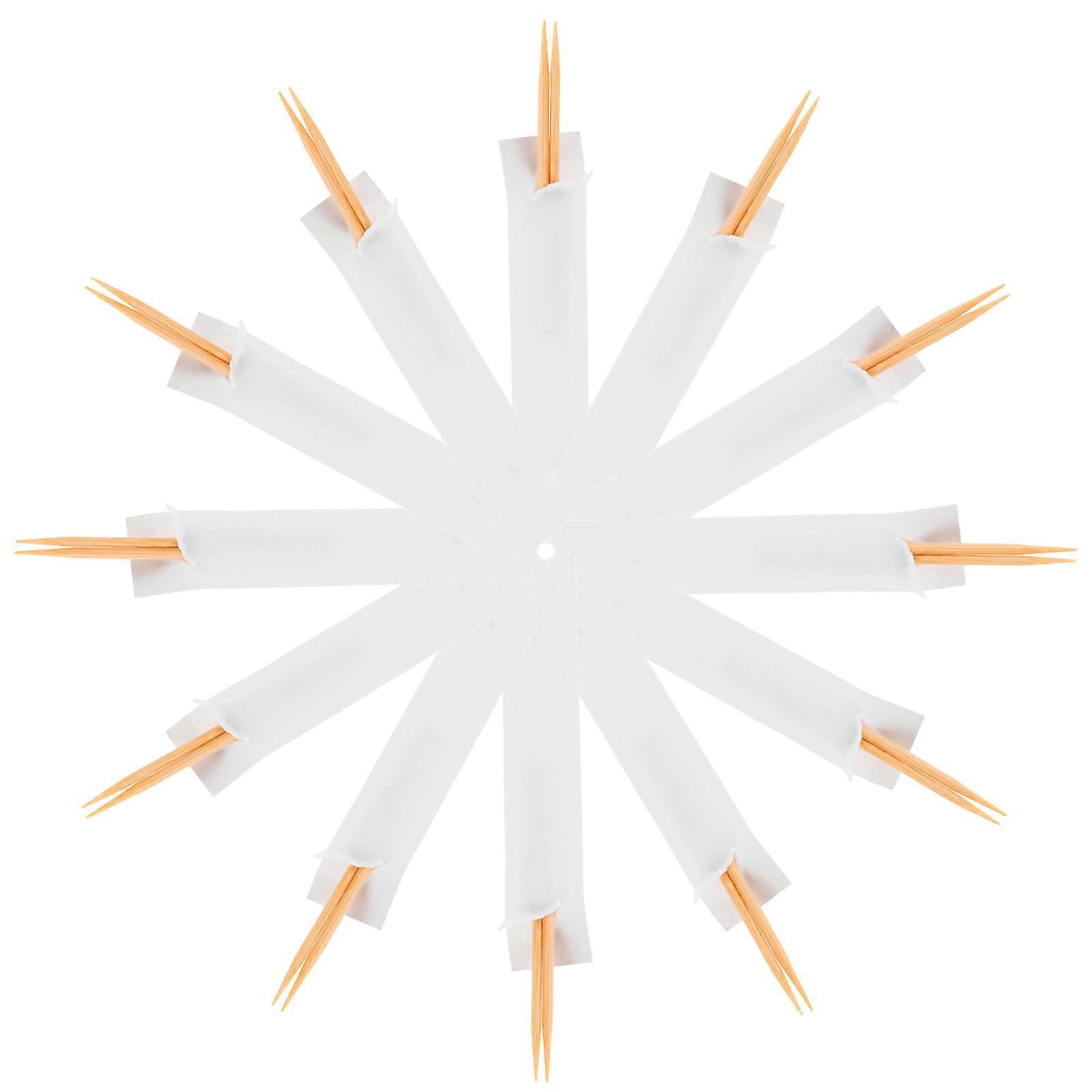 Hotel Toothpick Bamboo Single-Point for Home Use Individually Wrapped 1 Box