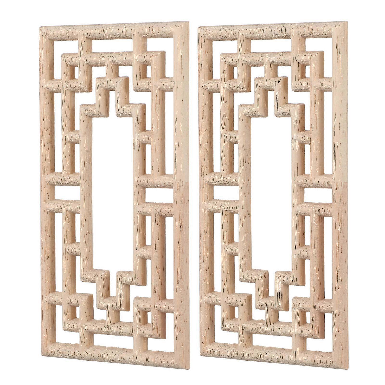 Wooden Appliques for Doors Providing Durable Decorative Solution 2Pcs