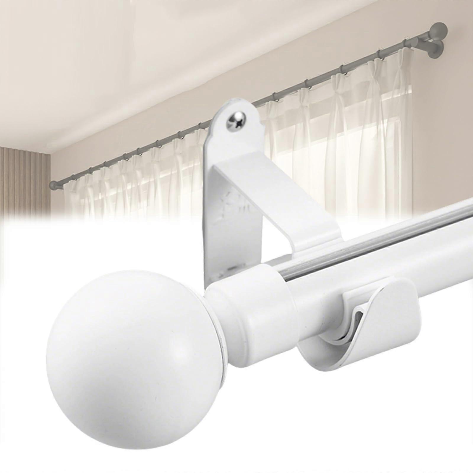 Heavy Duty Curtain Track Wall Mounted Smooth Glide Noise Reduction Rail for Room Divider 3.8m