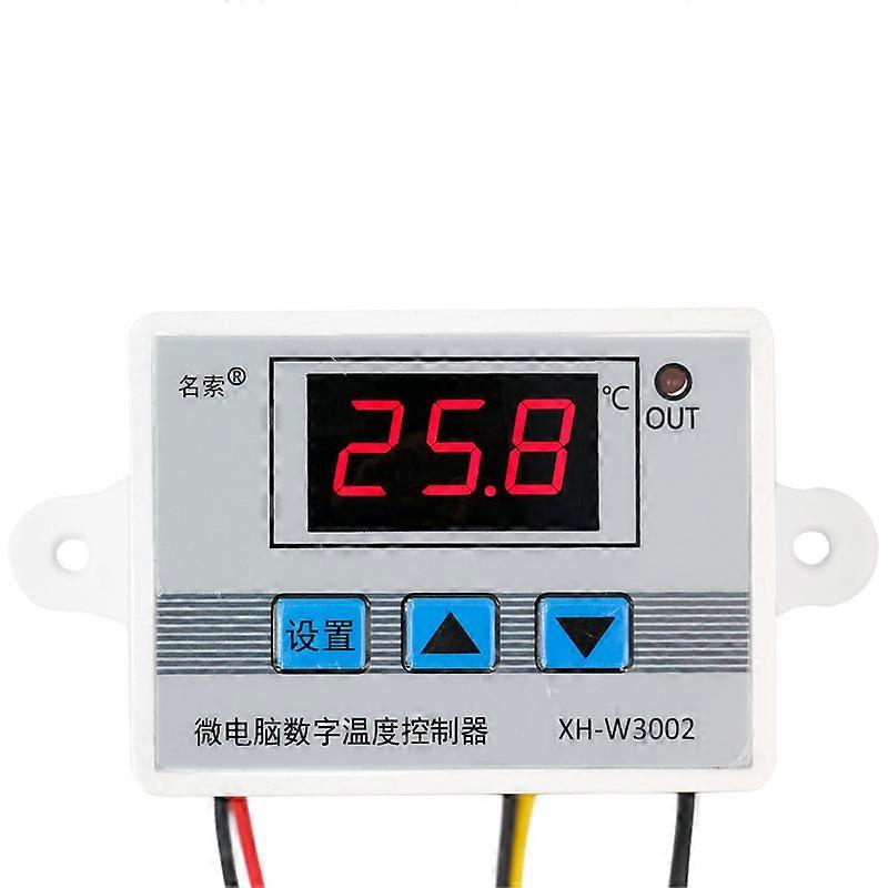 W3001/W3002 220V Temperature Controller Digital LED Temperature Controller Thermometer Thermo Controller Switch Probe 50%OFF