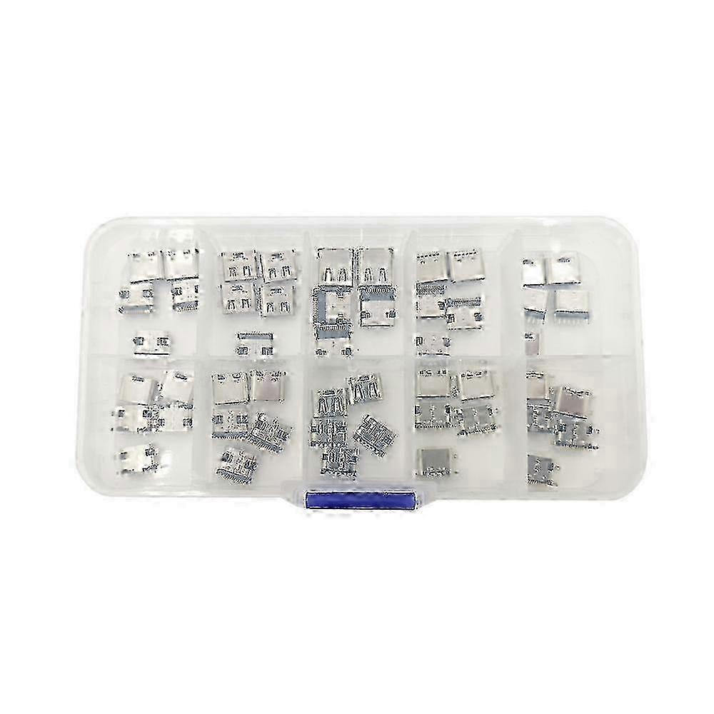 Multi-specification Micro USB Connector Pin Charge Female SMT Socket Jack Set