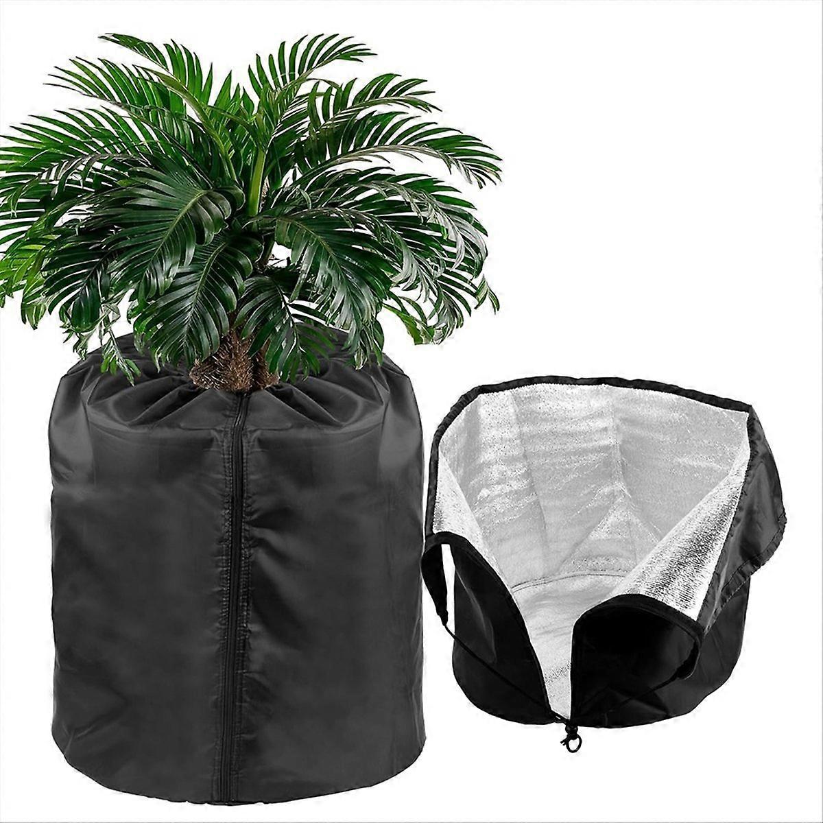 2-pack krukskydd för vinterfrost (svart)