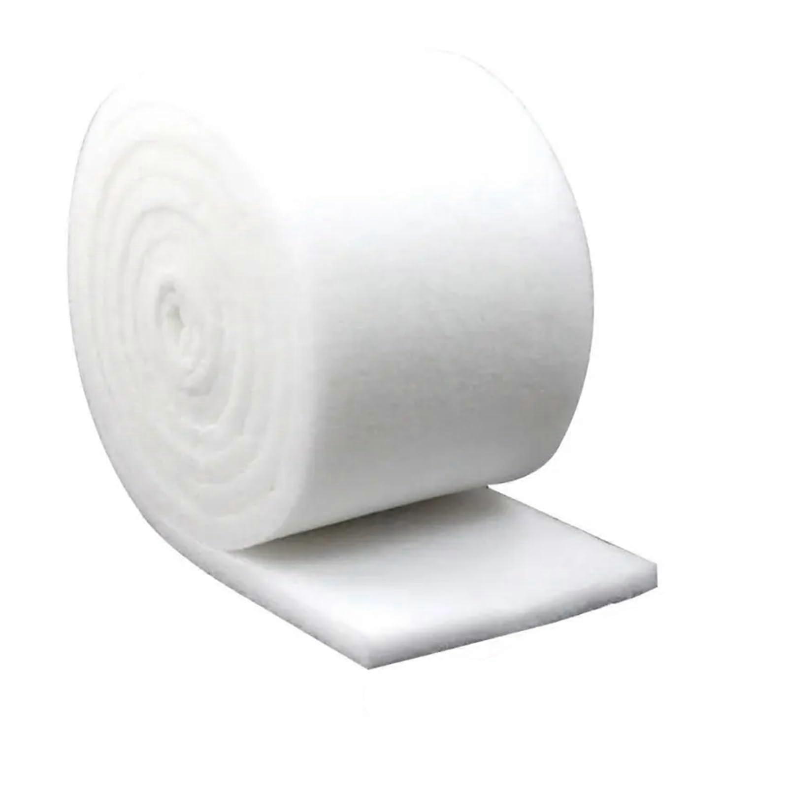 Aquarium Filter Media Pad Dual Density Roll for Crystal Clear Water and Reusable Pond Filtration