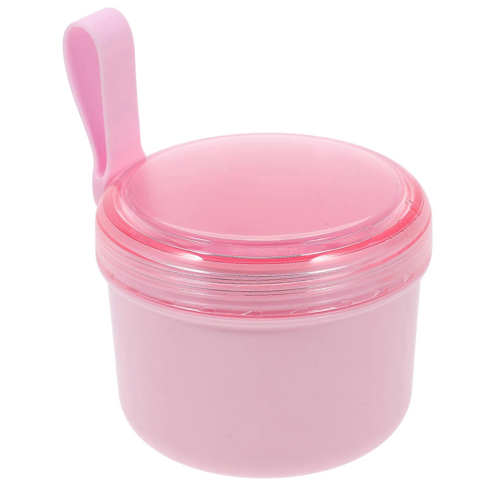 Pink Denture Storage Box Retainer Case for Storage 2Pcs Portable Holder