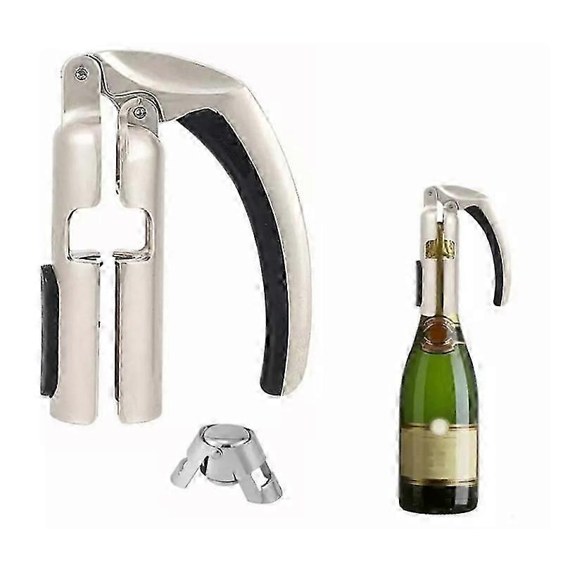 Cork puller for sparkling wine and champagne bottle opener